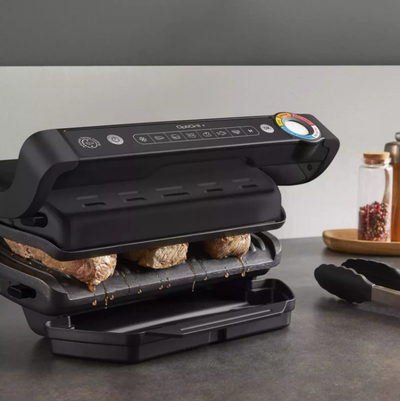 Grill kontakti Tefal OptiGrill+ GC717810, 2000W, sipërfaqe 600cm², i zi