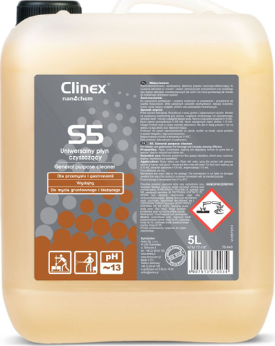 Раствор за чистење Clinex S5, за подови со масло, 5L