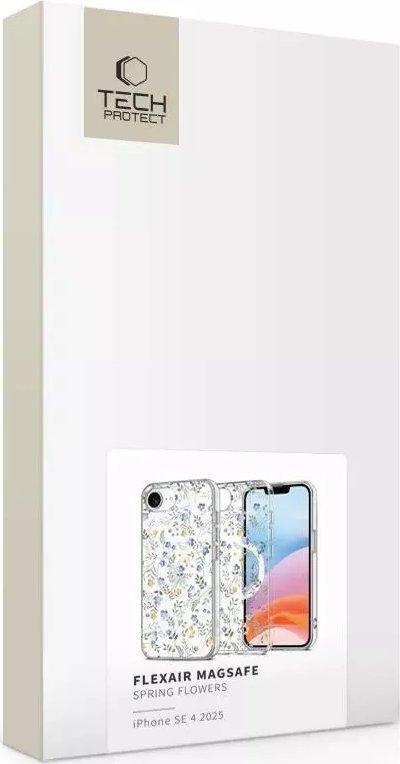 Kllapë telefoni Tech-Protect FlexAir MagSafe për iPhone 16E, TPU, Spring Flowers, shumengjyrëshe