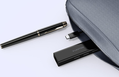 Adapter USB C Lention, 3x USB 2.0, Ethernet, i zi
