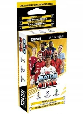 Колекционерска картичка TOPPS Match Attax UCL 2024/25 Eco Pack, фудбалски сет, повеќебојна