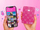 Printer fotosh portativ Kodak Barbie X Step Slim, Bluetooth, ZINK 2x3", rozë