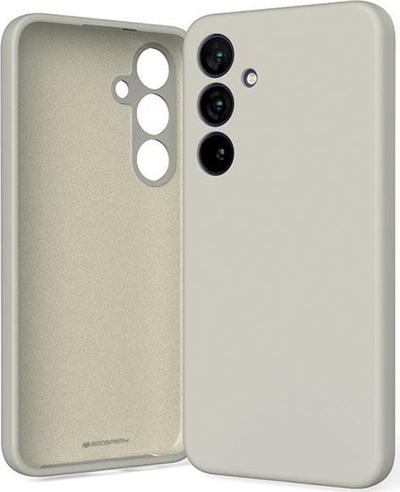 Kapak telefoni Mercury Silicone për Samsung Galaxy S24 Plus S926, silikon i butë, gri gur