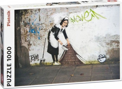 Puzzle muri Banksy Maid, 1000 copa, 49 x 68 cm
