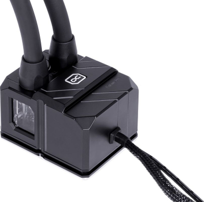 Ftohës uji për CPU Alphacool Eisbaer Pro Aurora 360, radiator 360 mm, ARGB, i zi