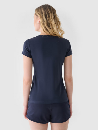 Bluzë sportive 4F NOSH4TSD001B, slim, për gra, blu e errët