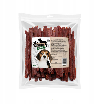 Награди за кучиња Mr. Pretzel Rabbit Strips, месо од зајак, 500g