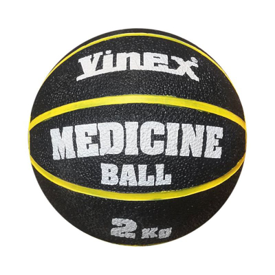 Top mjekësor Vinex VMB-L002, 2kg, me sipërfaqe që kape mirë, i zi