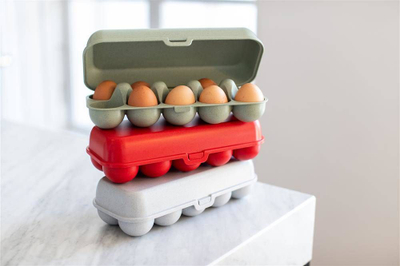 Kuti vezësh Koziol Eggs To Go, 10 vezë, bio, gri