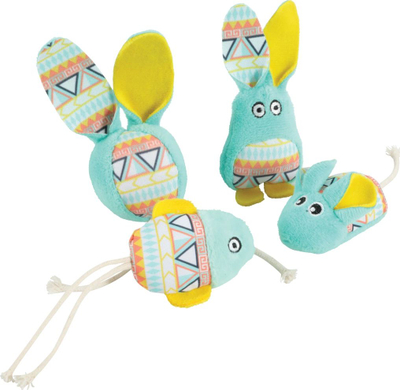 Lodër për mace Zolux Cat Toy Kali Rabbit, pelush me catnip, 11.5cm, mente