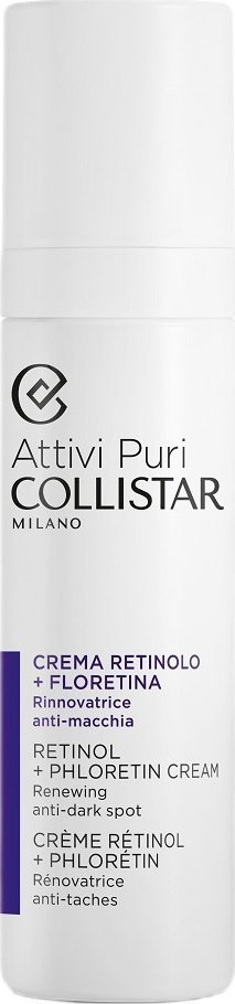 Krem fytyre Collistar Attivi Puri Retinol + Phloretin, 50 ml, kundër rrudhave, për çdo tip lëkure