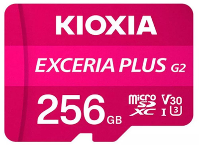 Kartë memorie Kioxia Exceria Plus, microSD, 256GB