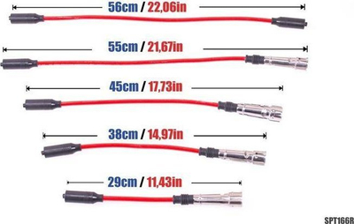 Kabllo ndezjeje PowerTEC PT-IL-109-R, 8 mm, të kuqe