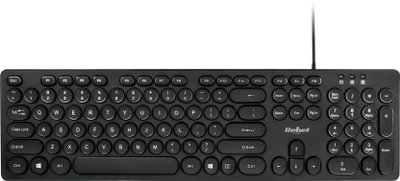 Tastierë Rebel WDK100, me kabllo USB 2.0, taste membranë, e zezë