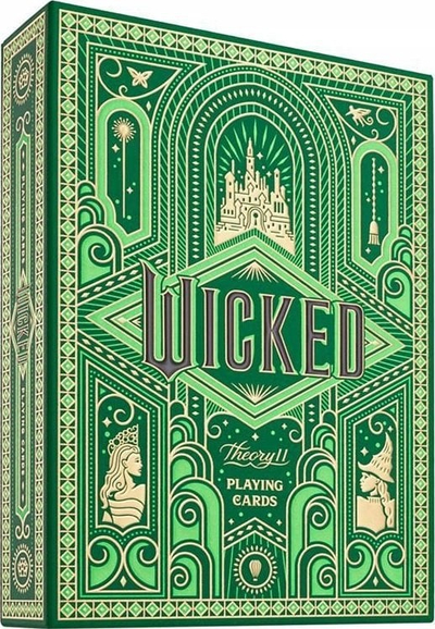 Letrat e lojes Theory11 Wicked Premium, madhësi poker standard, shumëngjyrëshe