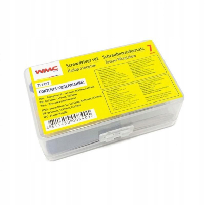 Set tournevidash WMC Tools Mini, 7 copë, çelik Cr V