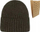 Kape dimri Buff Renso Knitted Fleece Beanie, uniseks, me PrimaLoft, gri
