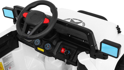 Makina elektrike për fëmijë Ramiz Full Time 4WD, 12V, xhip tereni, e bardhë