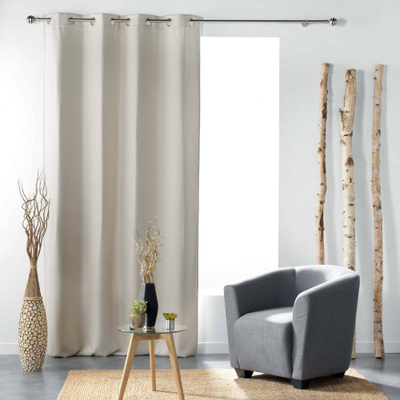 Perde blackout Douceur d'intérieur Tramina, 135 x 240 cm, kafe e çelët
