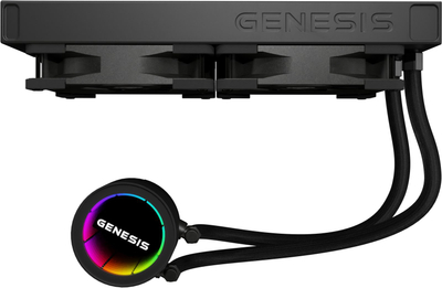 Ftohës ujor për procesor Genesis Hydria 240 NLG-2319, 240 mm, ARGB, i zi