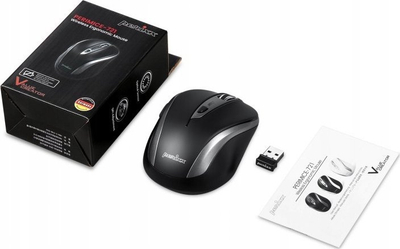 Maus wireless Perixx PERIMICE-721, optik 1600DPI, 2.4 GHz, i zi, klik i qetë