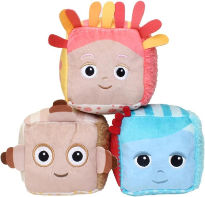 Lodër sensorike In the Night Garden Comfort Cubes, set 3 pjesë, me tinguj, shumëngjyrëshe