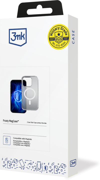 Mbulesë telefoni 3MK Frosty MagCase për iPhone 17 Pro Max, rri me MagSafe, blu