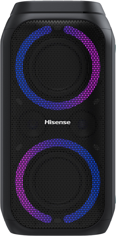 Kuti zanore Hisense PARTYROCKET-160, Bluetooth, portative, e zezë