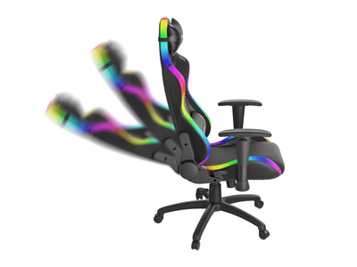 Karrige gaming Genesis Trit 500 RGB, ergonomike, me ndriçim RGB, e zezë