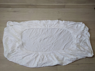 Çarçaf me lastik Träumeland Tencel Junior, 100% Tencel, për krevat kalamajsh, i bardhë