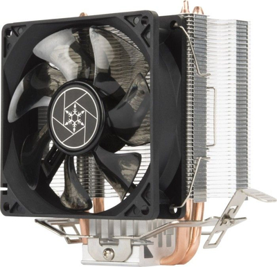 Ftohës për proçesor SilverStone SST-KR03, 92mm, LED blu, i zi