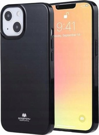 Mbrojtëse telefoni Mercury Jelly Case për iPhone 15 Plus 6.7", TPU, e zezë