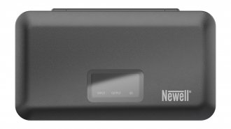 Karikues baterie Newell LCD për Olympus BLS-5, multifunksional, i zi