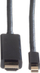 Kабел Roline 11.04.5795, Mini DisplayPort во HDMI, 1m, црн