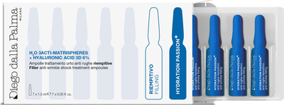 Ampula për fytyrë Diego Dalla Palma Hydration Passion H2O, 6%, 7x1.5ml
