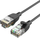 Kabllo rrjeti Vention CAT6a UTP, 1m, RJ45, e zezë