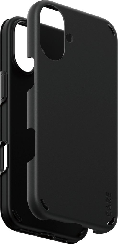 Mbrojtëse telefoni PanzerGlass CARE Double Defense, për iPhone 16 Plus, MagSafe, e zezë
