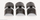 Kapëse këmbësh tripodi Manfrotto Leg Tube Covers 29mm, set 3 copë, plastike, të zeza
