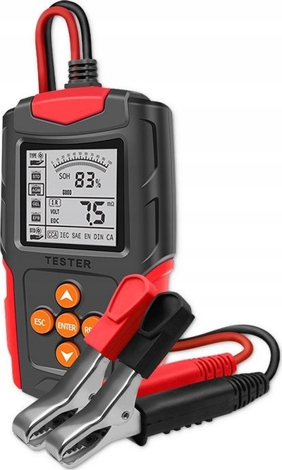 Testues baterie Qoltec Digital, LCD 2.7", 12V 24V, 3Ah 200Ah