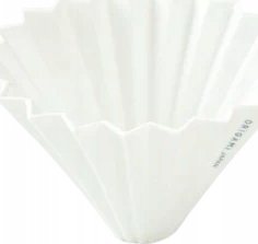 Dripper kafe Origami M, porcelan, masa M, i bardhë