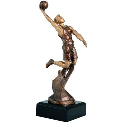 Figurinë zbukuruese Victoria Sport Cast RTY1203BR, basketboll, 24.5cm, bronz