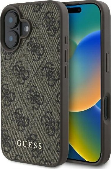 Mbulesë telefoni Guess GUHCP16MG4GFBR 4G Classic, për iPhone 16 Plus 6.7", e kafte