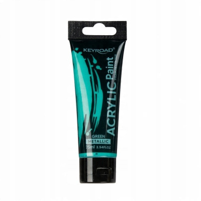 Bojë akrilike Keyroad, 75 ml, metalike, jeshile