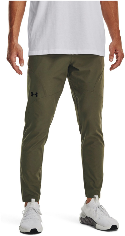Спортски панталони Under Armour Unstoppable Tapered, за мажи, зелени