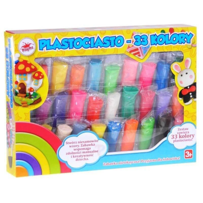 Set plasteline Playme BRIMAREX, 33 ngjyra, për kalamaj 3+