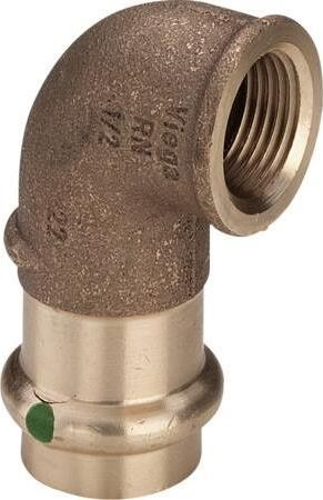 Bërryl presimi Viega Sanpress 2214.2, 18mm x 1/2", 90°, bronz
