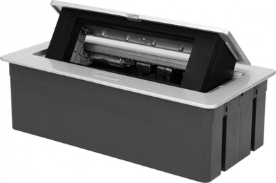 Kuti e integruar mobiljeje Orno NOEN, për 3 module 45x45mm ose 6 module 22.5x45mm, kabllo 1.5m, argjendtë