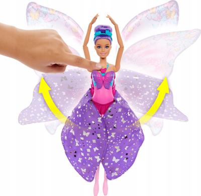 Lodër kukull Barbie Dance and Flutter, 2 në 1, balerinë edhe flutur, lejla