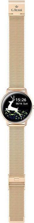 Smartwatch për goca G.Rossi SW015-4, ekran me prekje, Bluetooth, ngjyrë rose gold