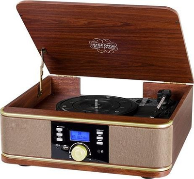 Gramafon Trevi TT 1042 DAB, Bluetooth, USB, ngjyr druri